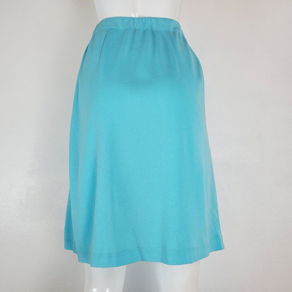 Misook Blue Knit Knee-Length Skirt - Picture 4 of 6